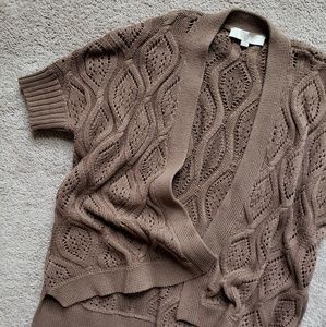 LOFT - Brown shrug- like cardigan